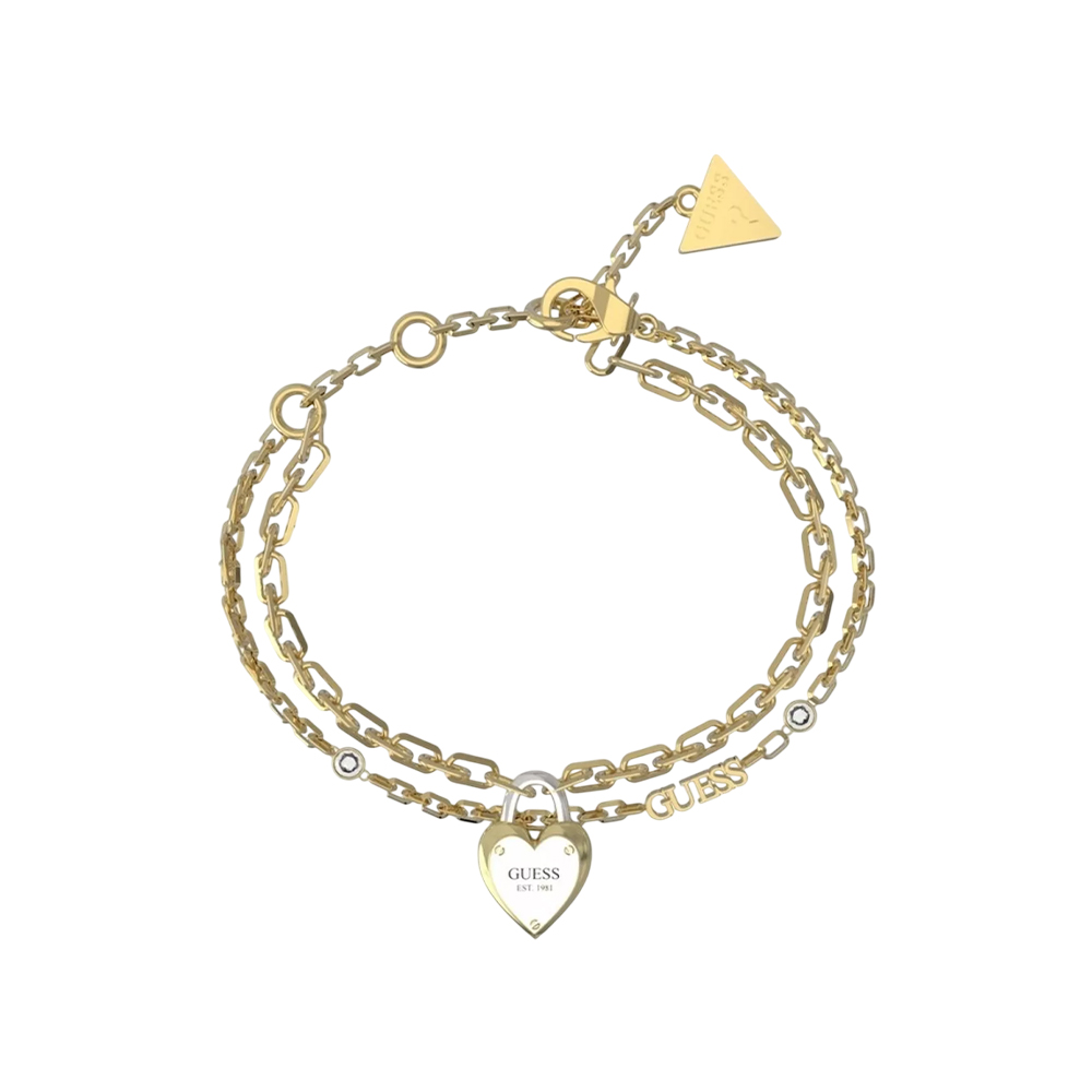 Picture of Guess Gold Tone Stainless Steel Bracelet JUBB04206JWYGRHS