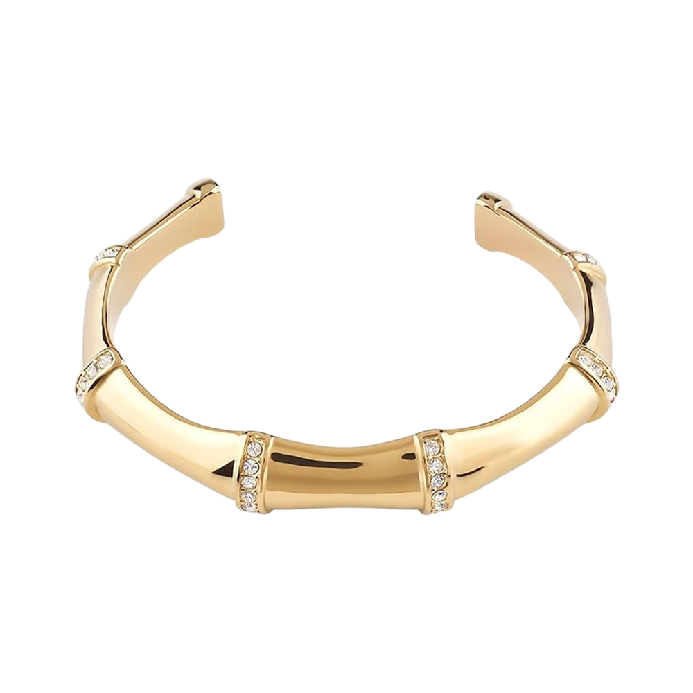 Picture of Guess Gold Tone Bangle With Crystals JUBB05161JWYGS