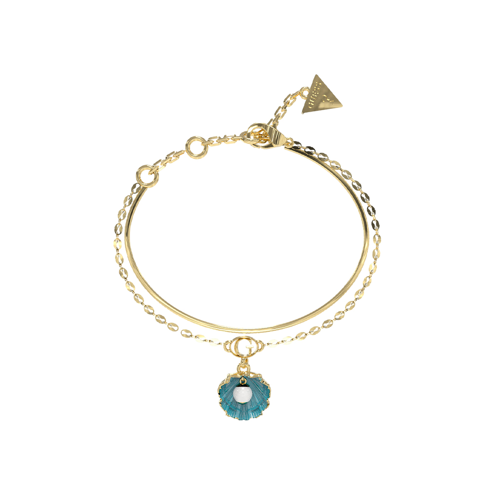 Picture of Guess Gold Tone Bracelet with Crystals JUBB05131JWYGLBS