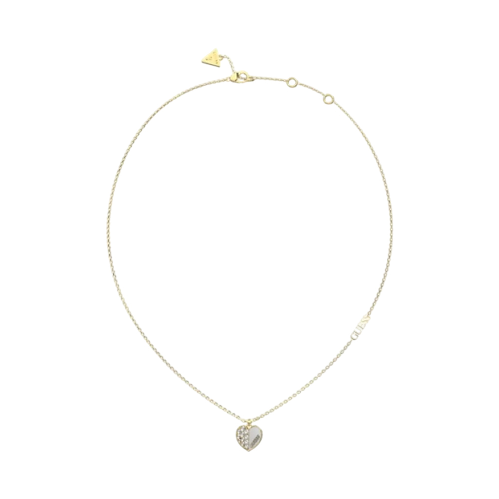 Picture of Guess Logo and Crystal Necklace JUBN03041JWYGWHT U