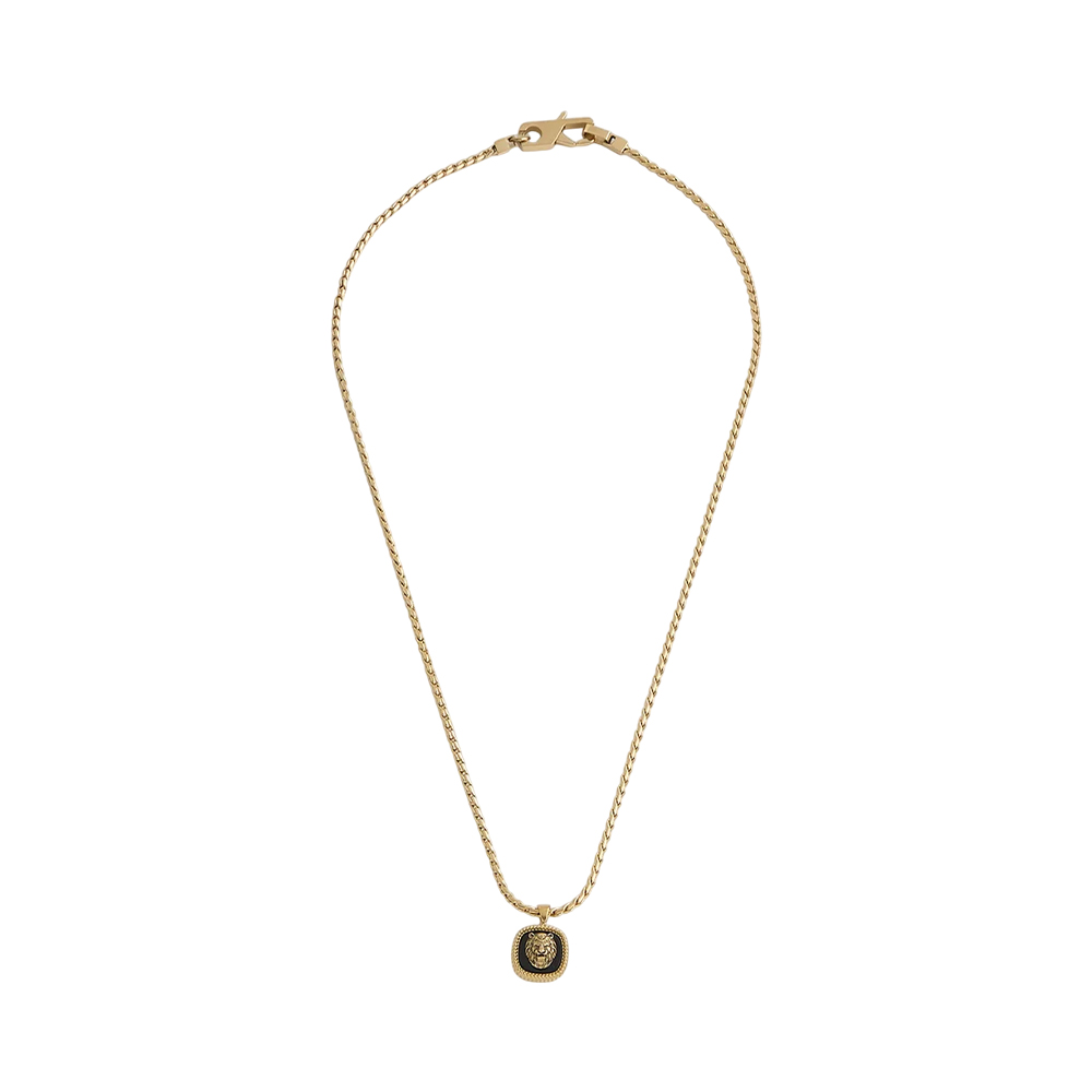 Picture of Guess Mens Lion Charm Necklace JUMN04009JWYGBKT U