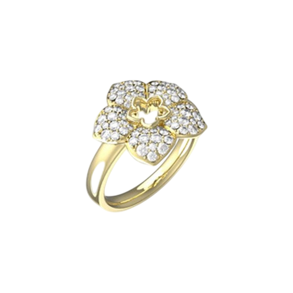 Picture of Guess Shining Winter Ring JUBR04467JWYG52