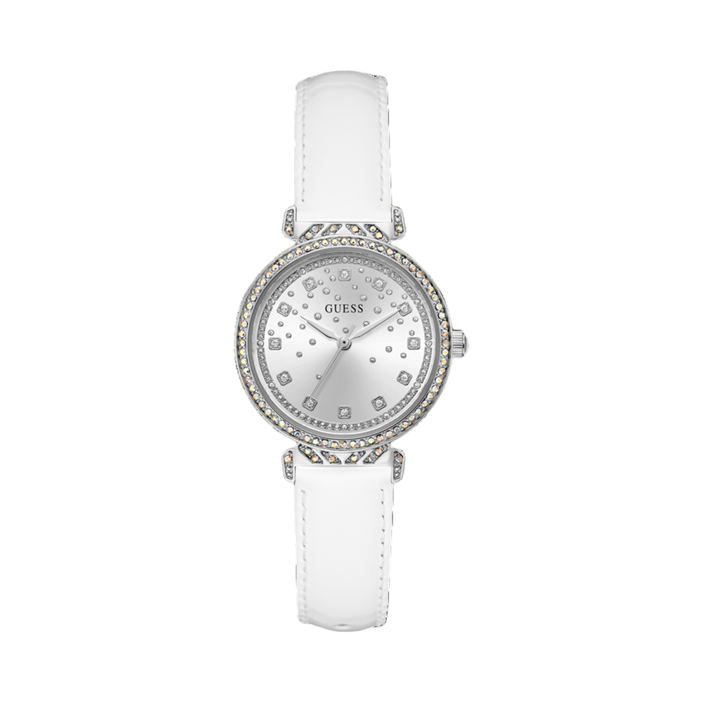 Picture of Guess Women Embellished Dial & Leather Straps Analogue Watch GW0764L4