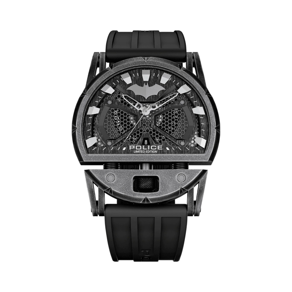 Picture of Police Batman Dark Side Men's Black Silicone Analog Watch PEWGN0075401