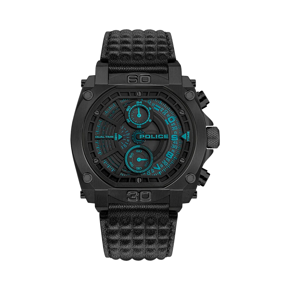 Picture of Police Norwood Dual Time Leather Strap Men's Watch PEWGF0040001