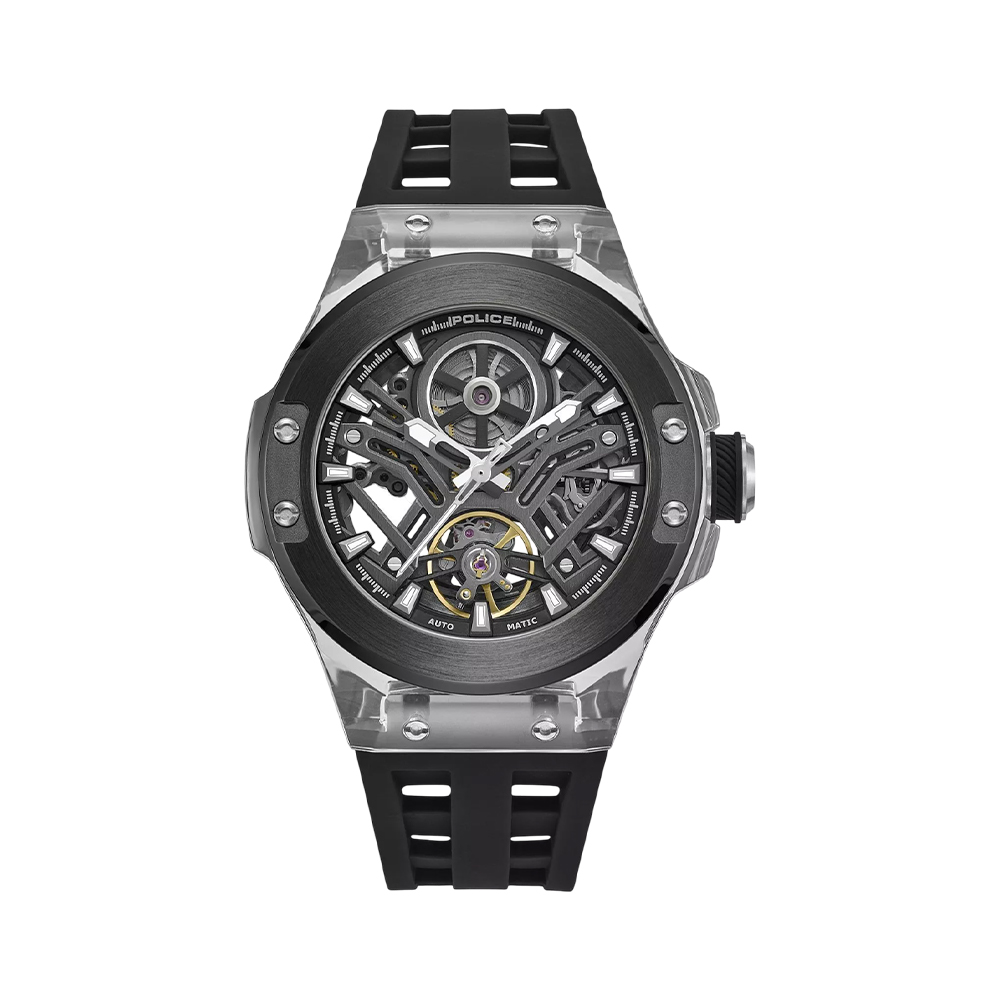 Picture of Police Cyclone Skeleton Automatic Watch PEWGR0082203