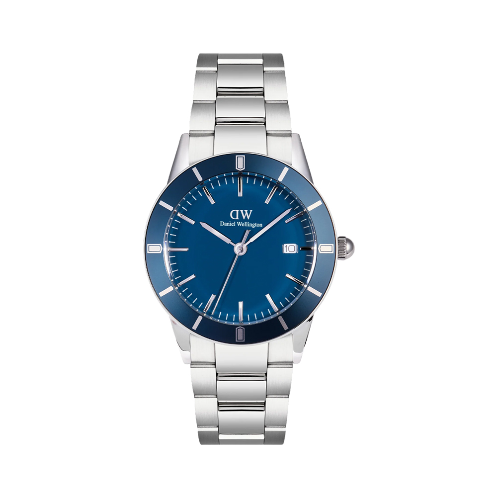 Picture of Daniel Wellington Iconic Paradigma Link Blue Enamel Silver Watch DW00100820