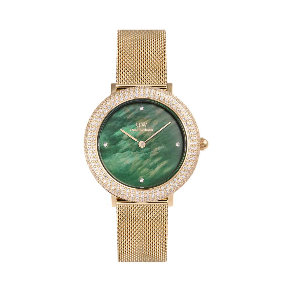 Picture of Daniel Wellington Crystalline Bezel Evergold Green Women's Watch DW00100824