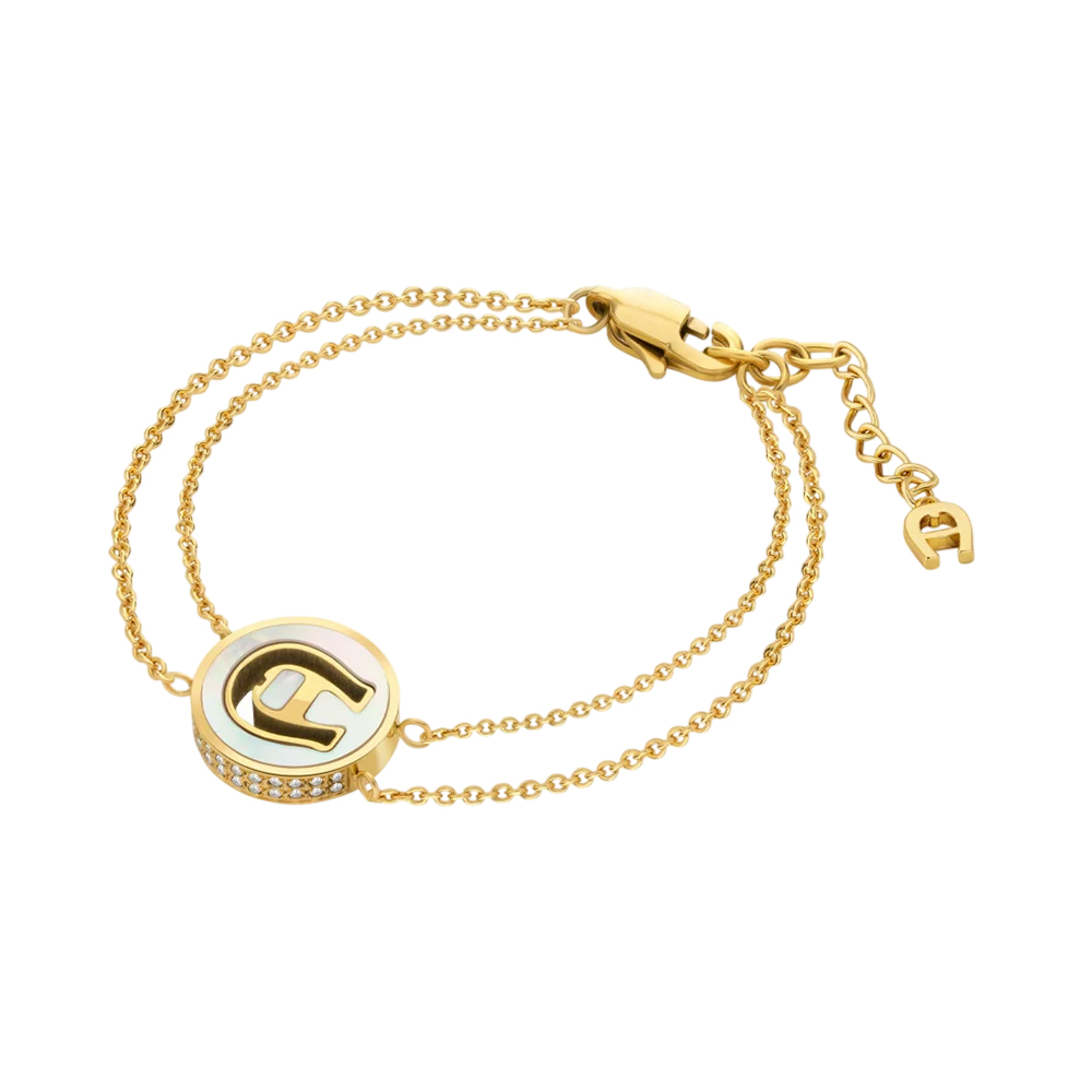 Picture of Aigner Lucia Gold Stainless Steel MOP Bracelet for Women ARJLB2202002