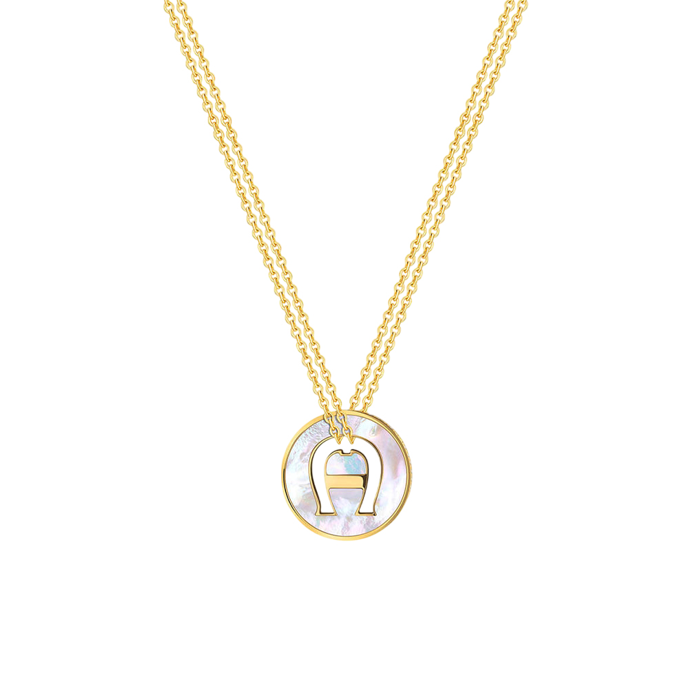 Picture of Aigner Lucia Gold Logo Necklace ARJLN2202002