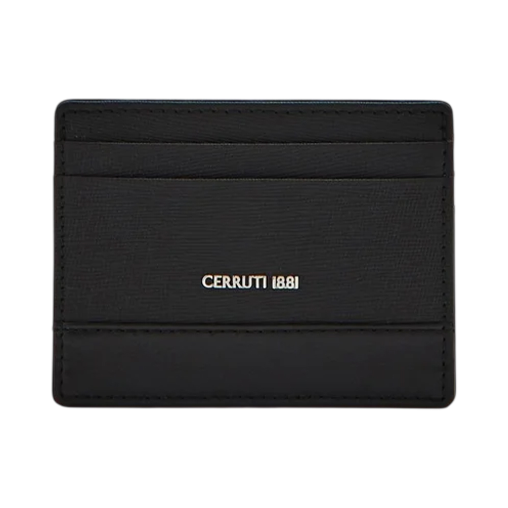 Picture of CERRUTI 1881 Black Calf Leather Card Holder - CEPU04937M BLA
