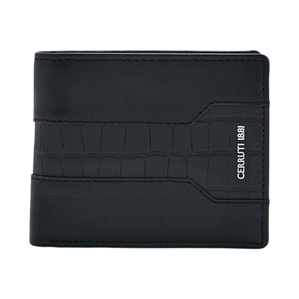 Picture of CERRUTI 1881 Black Genuine Leather Card Holder - CEPU06296S-BLK