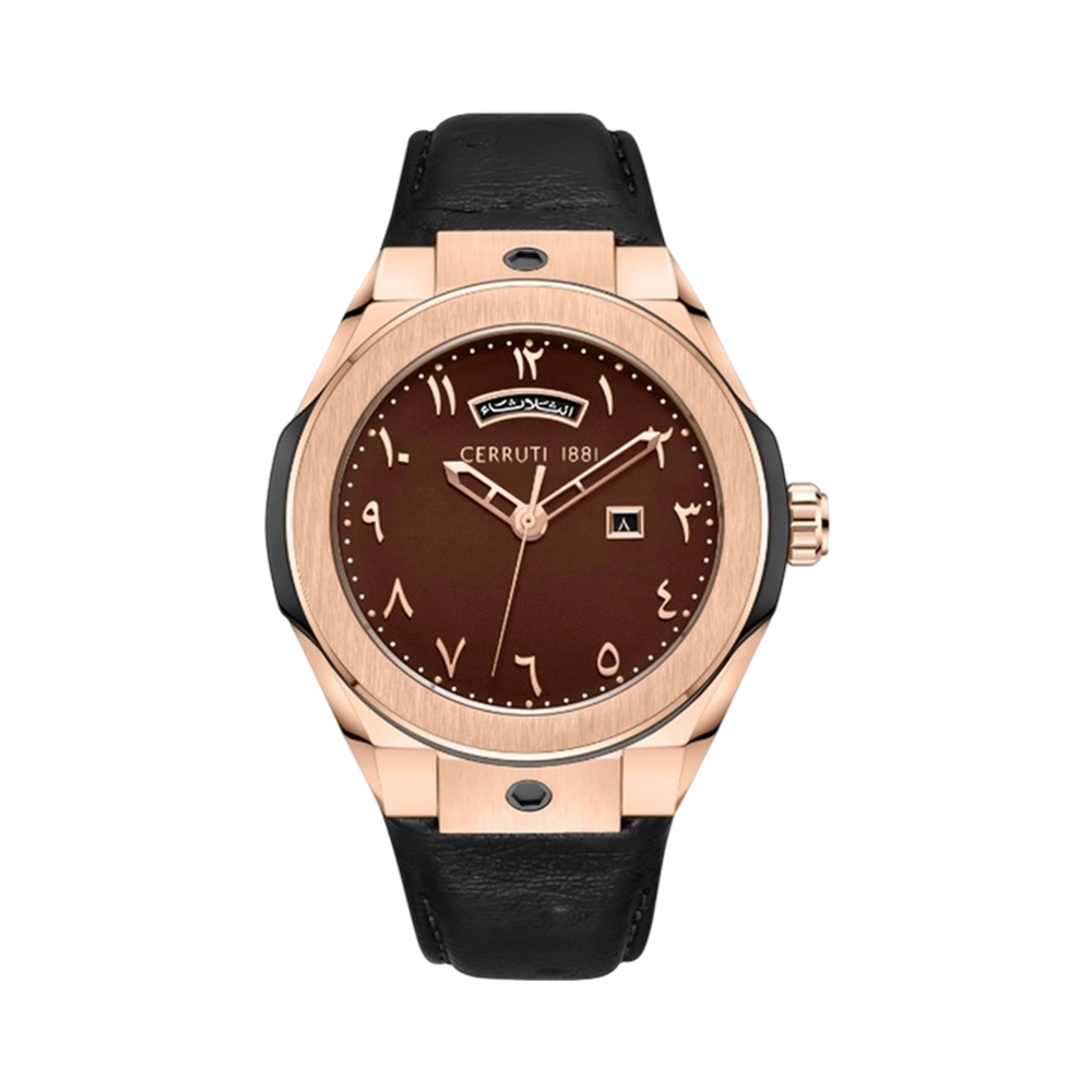 Picture of CERRUTI 1881 Men's Brown Dial Two-Tone Watch CIWGB0018904