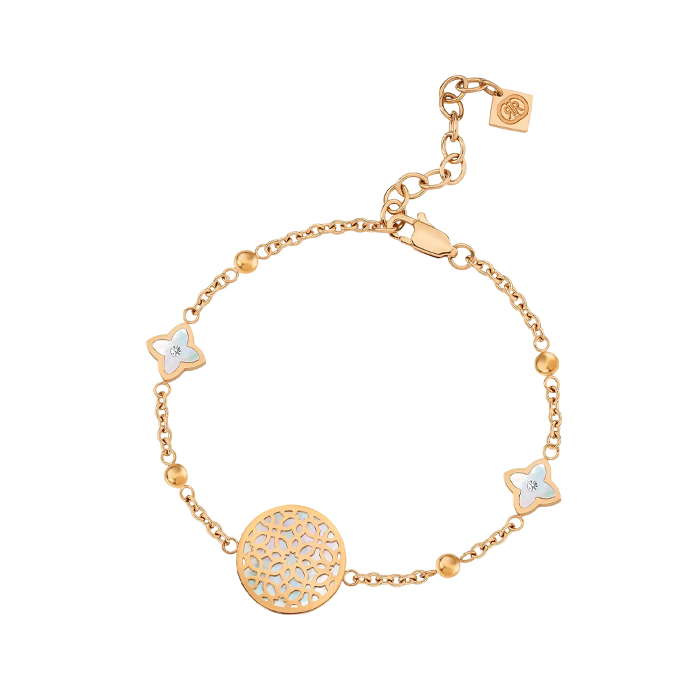 Picture of CERRUTI 1881 Luxury Arabesque.4 Rose Gold Stainless Steel Bracelet for Women CIJLB0006403