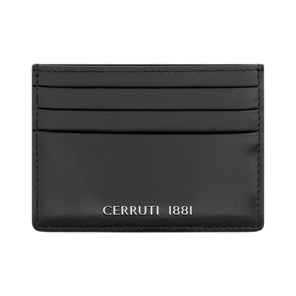 Picture of CERRUTI 1881 Black Genuine Leather Card Case - CEPU06641M-BLK