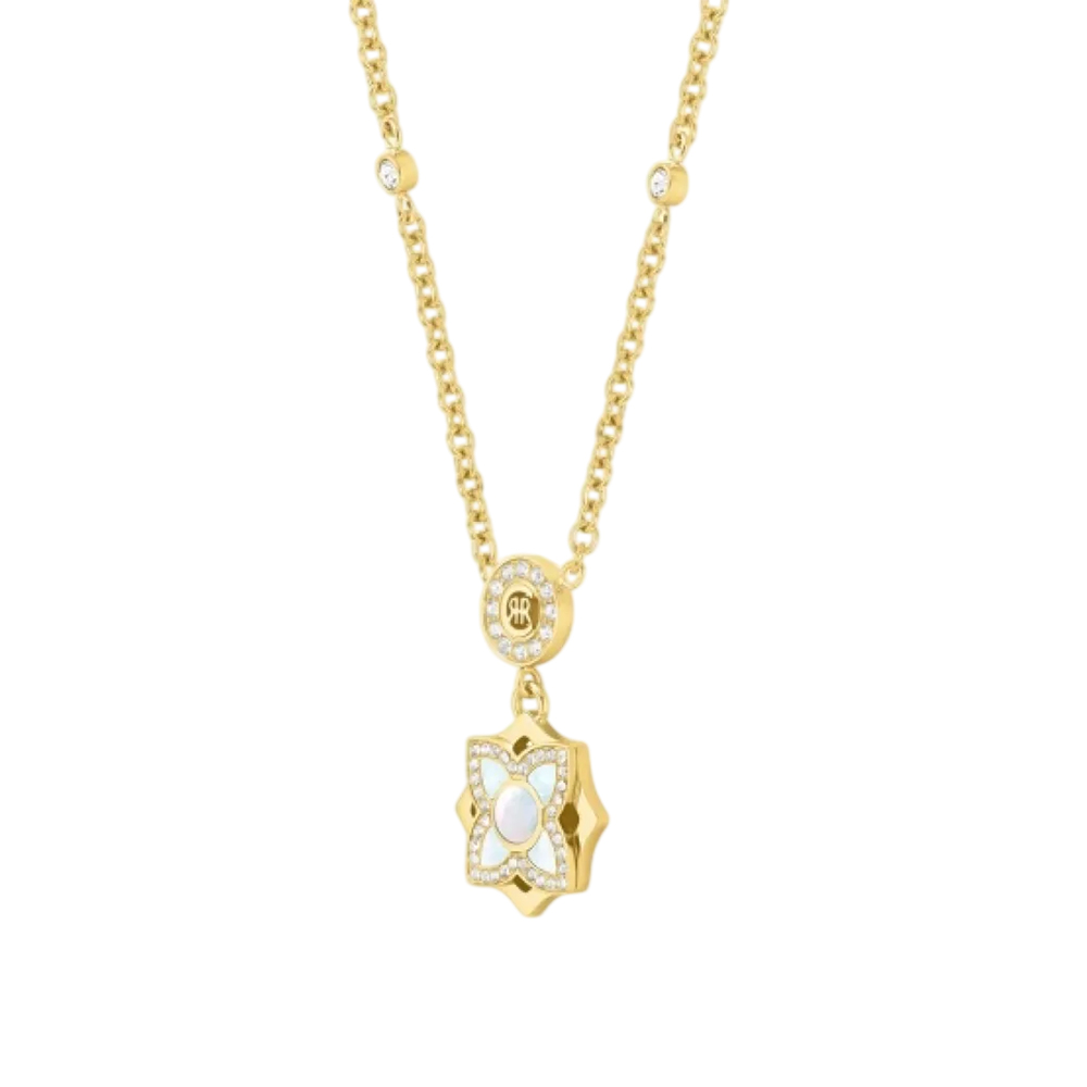 Picture of CERRUTI 1881 Gold-Plated Stainless Steel Crystal Necklace - CIJLN0011102
