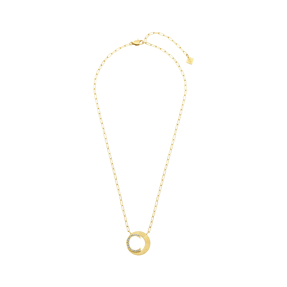 Picture of CERRUTI 1881 Pleat Yellow Gold-Toned Stainless Steel Long Necklace - CIJLN0001012