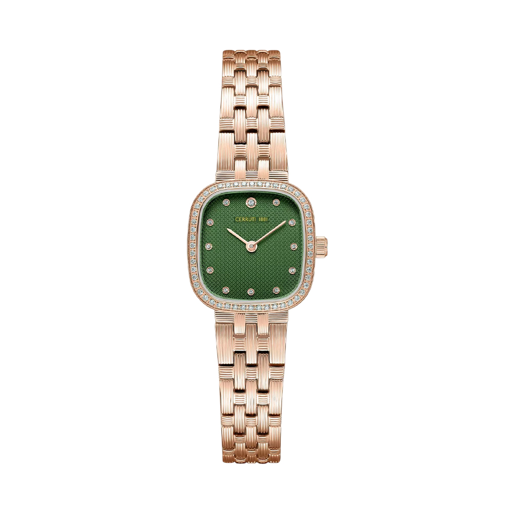 Picture of CERRUTI 1881 Mira Women's Green Mother of Pearl Rose Gold Watch CIWLG0074203
