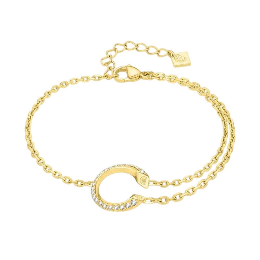 Picture of CERRUTI 1881 Alessia Gold-Plated Bracelet with Crystal Charm for Women CIJLB0012101