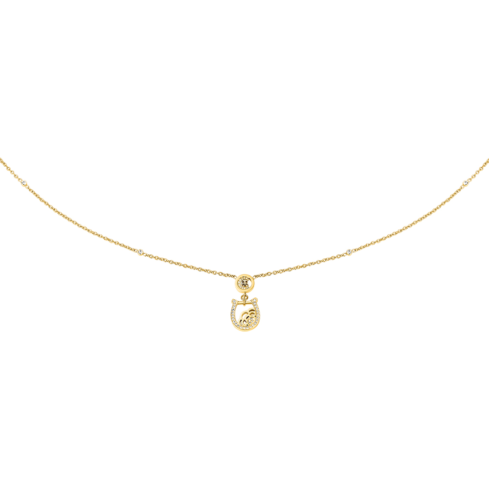 Picture of CERRUTI 1881 Camilla Crystals Gold-Toned Necklace - CIJLN0011701