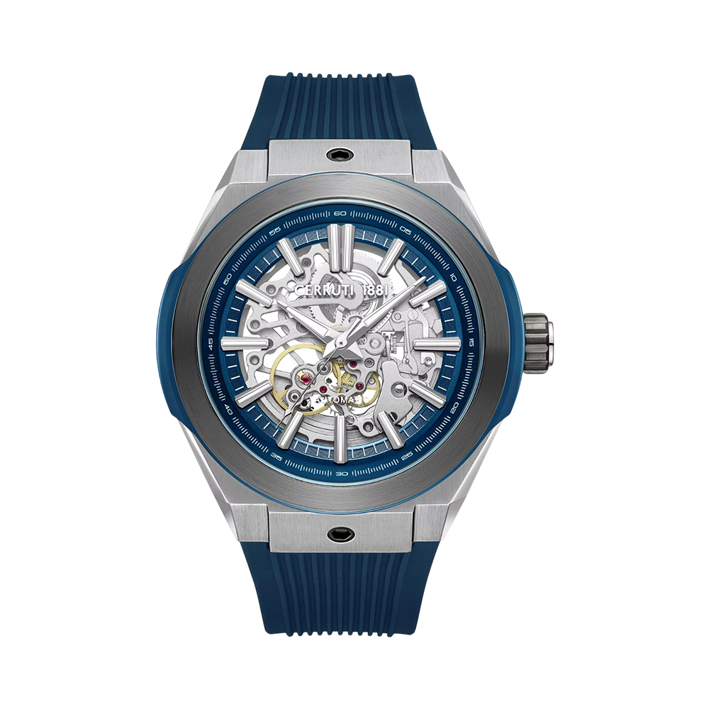 Picture of CERRUTI 1881 Ruscello Men's Blue Dial Blue Silicone Watch CIWGR0073601