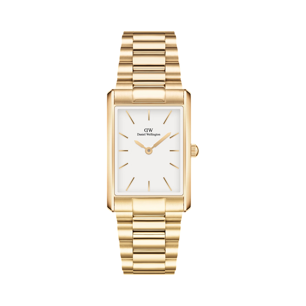 Picture of Daniel Wellington Bound White Dial Gold 3-Link Watch DW00100703