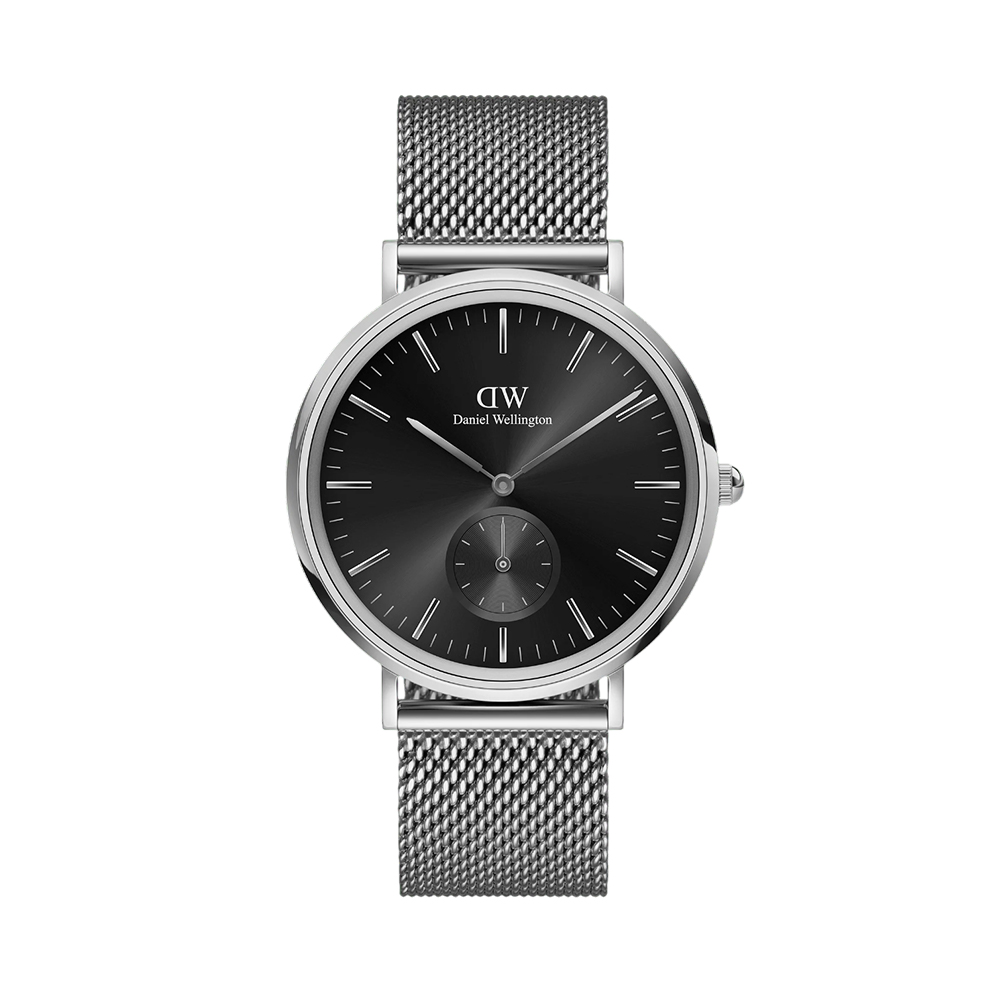 Picture of Daniel Wellington Classic Multi-Eye Sterling Onyx Black Dial Silver Mesh Watch DW00100711