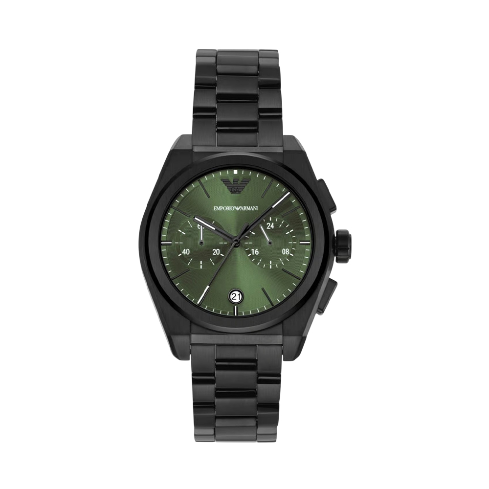 Picture of Emporio Armani Men's Green Dial Chronograph Watch AR11562