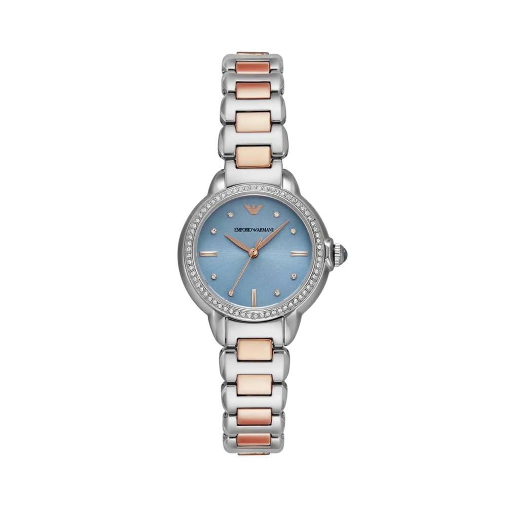 Picture of Emporio Armani Women's Blue Dial Two-Tone Watch AR11597