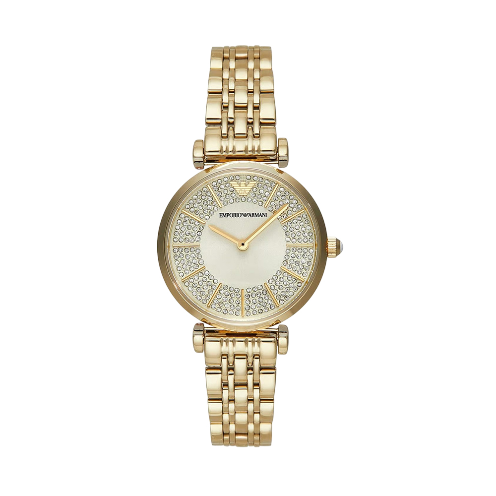 Picture of Emporio Armani Women's Cream Dial Gold Watch AR11608