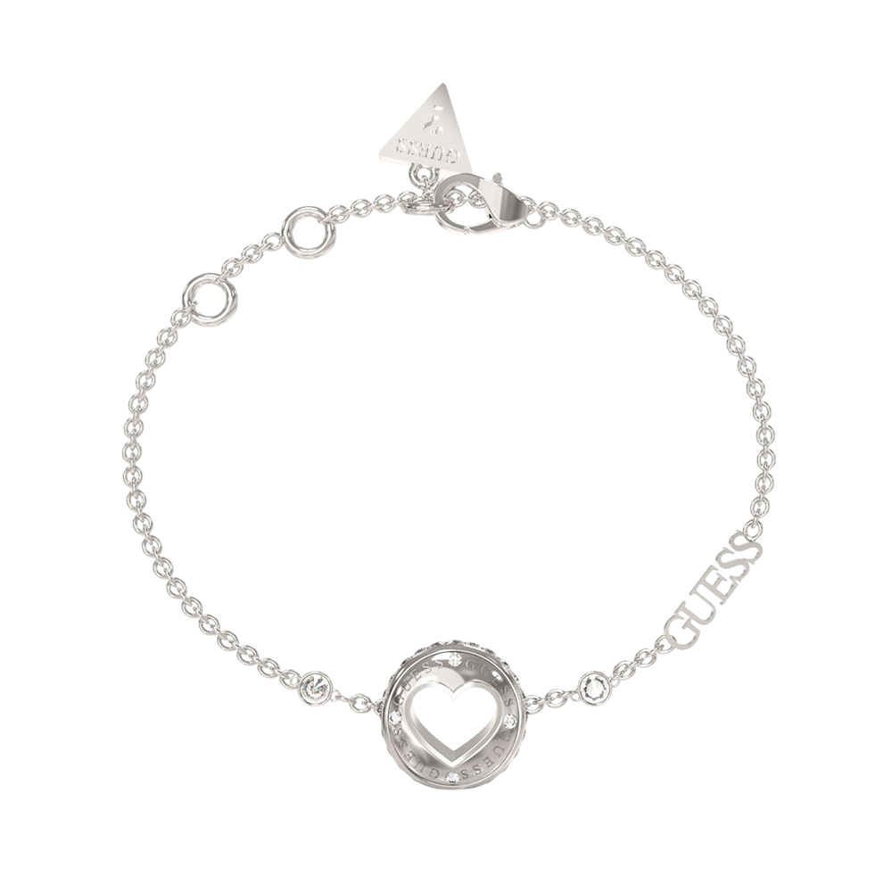 Picture of Guess Rolling Hearts Women's Stainless Steel Bracelet JUBB03344JWRHS