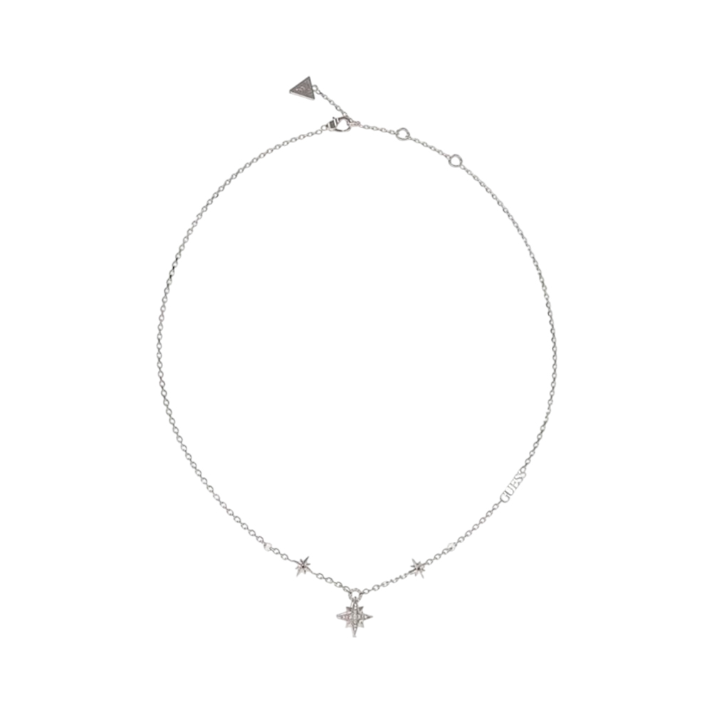 Picture of Guess Silver-Toned Stainless Steel Necklace for Women - JUBN03329JWRHT/U