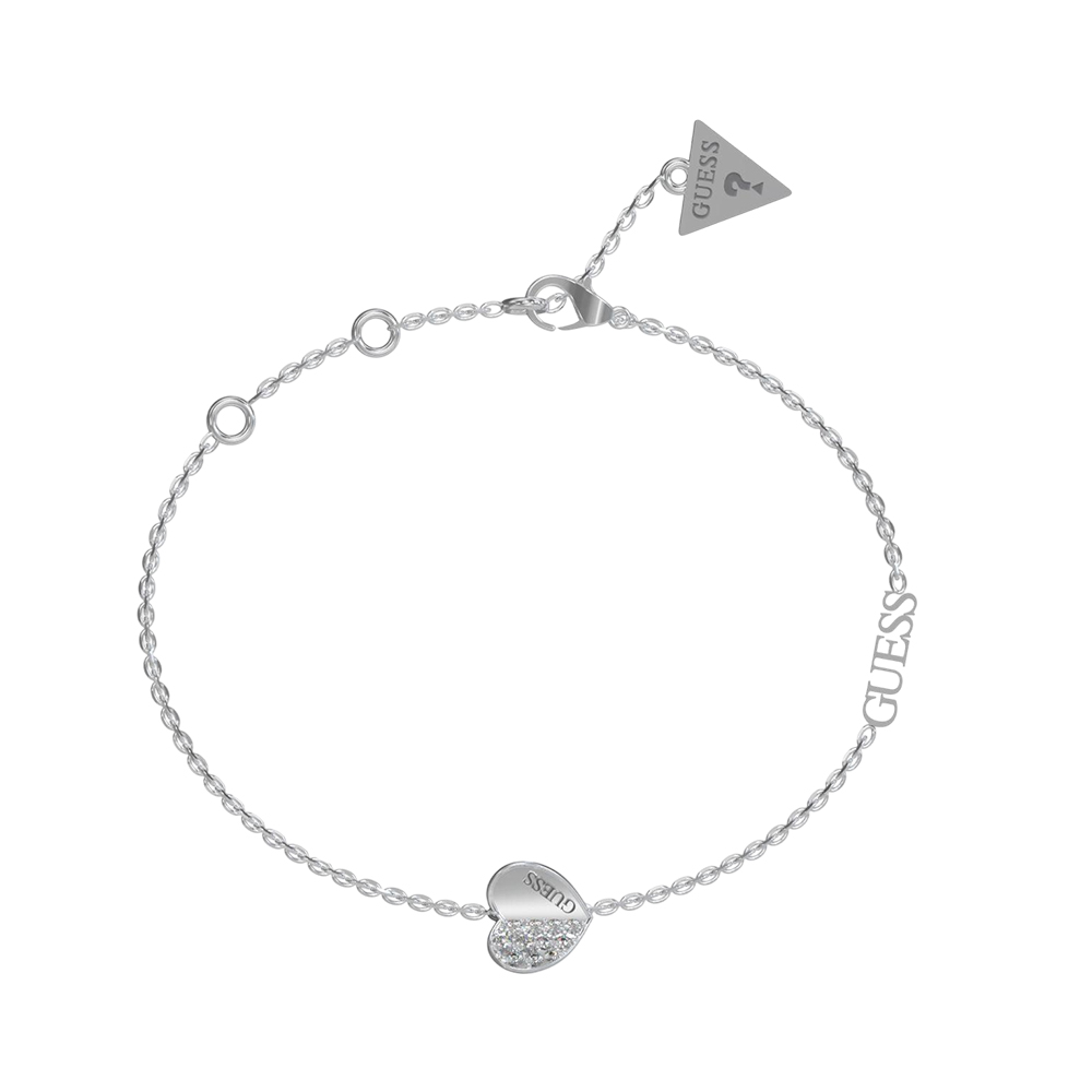 Picture of Guess Lovely Women's Silver Stainless Steel Bracelet 146mm JUBB03036JWRHS