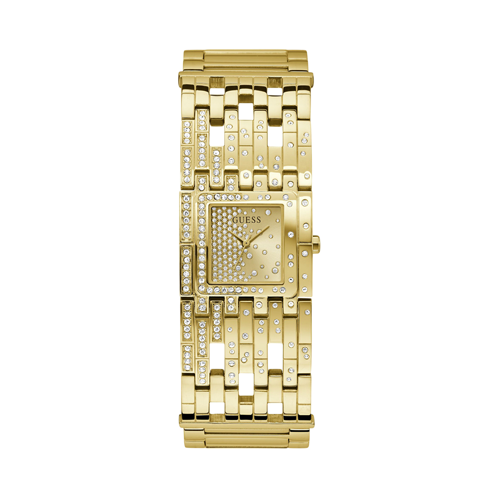 Picture of Guess Bejeweled Gold Toned Square Women Watch - GW0441L2