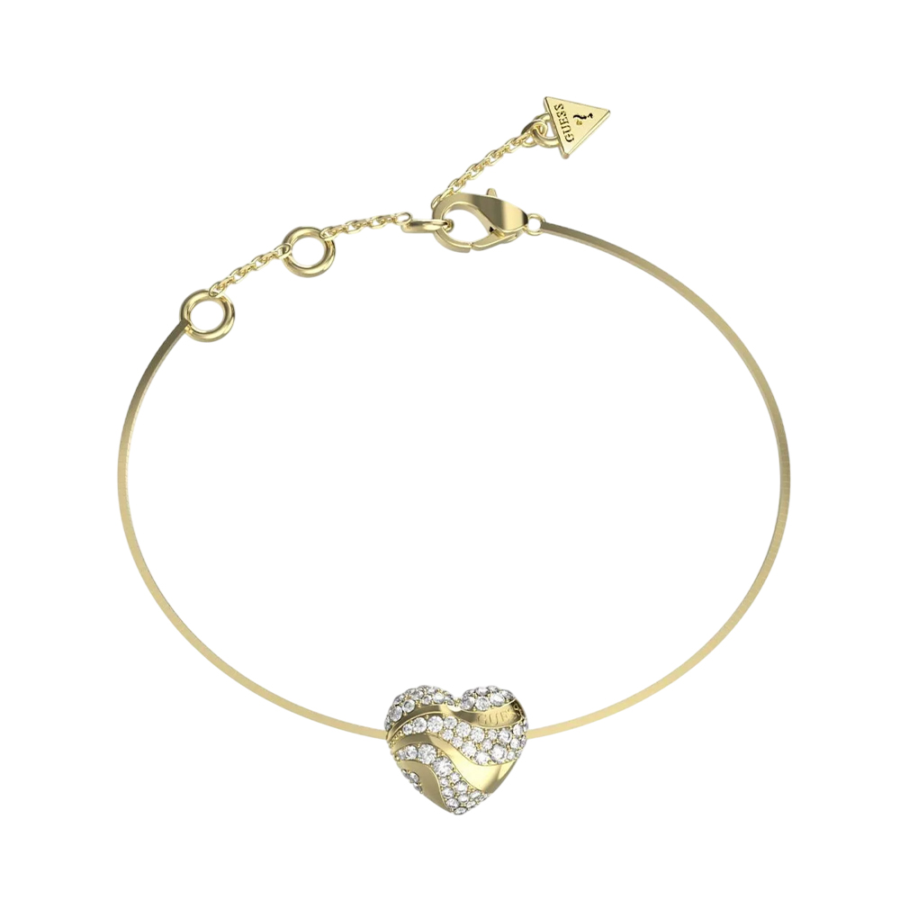 Picture of Guess In My Heart Women's Gold Stainless Steel Bracelet JUBB04502JWYGS