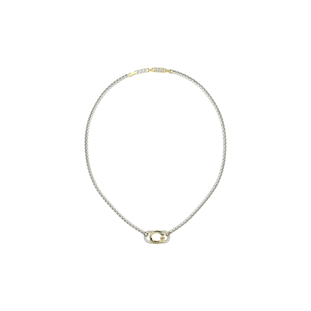 Picture of Guess Oh My G Logo Crystal Tennis Necklace - JUBN04506JWYGT/U