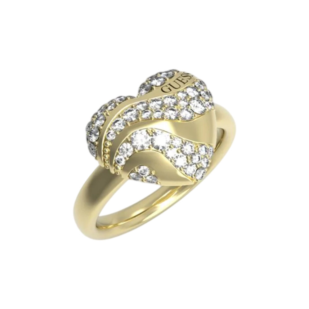 Picture of Guess Gold Toned Unisex Ring 54 - JUBR04503JWYG54