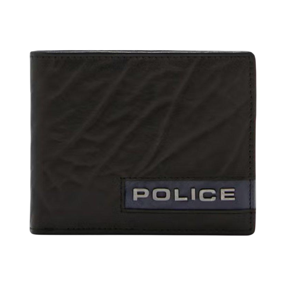 Picture of Police Droid Black Genuine Leather Wallet - PA40040WLBK