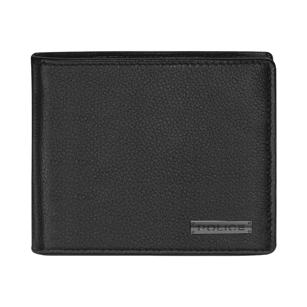 Picture of Police Heli Black Genuine Leather Coin Wallet