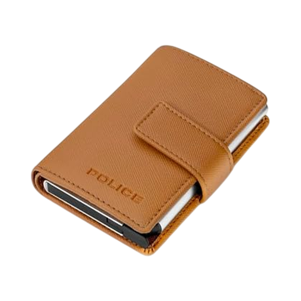 Picture of Police Javlon Black Vegan Leather & Alloy Automatic Card Case - PELGD2206904