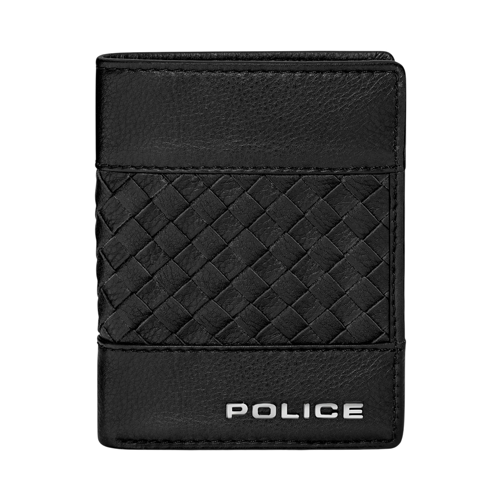 Picture of Police Weave Black Genuine Leather Gents Card Case - PELGD2207701