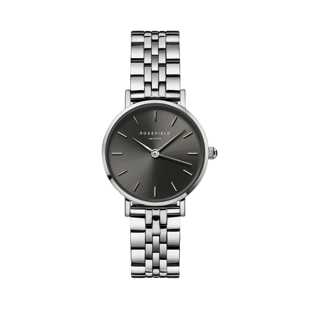 Picture of Rosefield Small Edit Silver Stainless Steel Grey Dial Watch - SGSSS-SE03