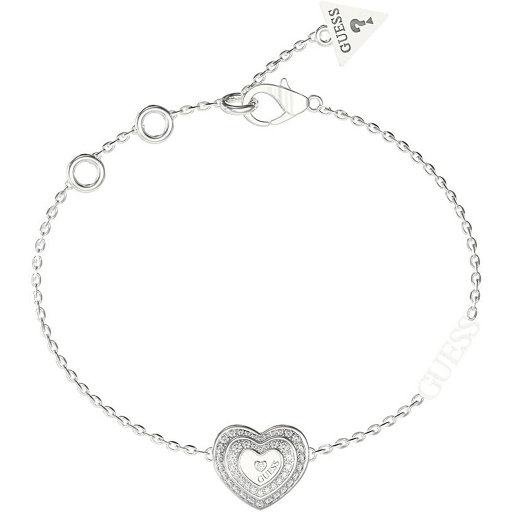 Picture of Guess Amami Silver Zirconia Bracelet For Women JUBB04031JWRHS