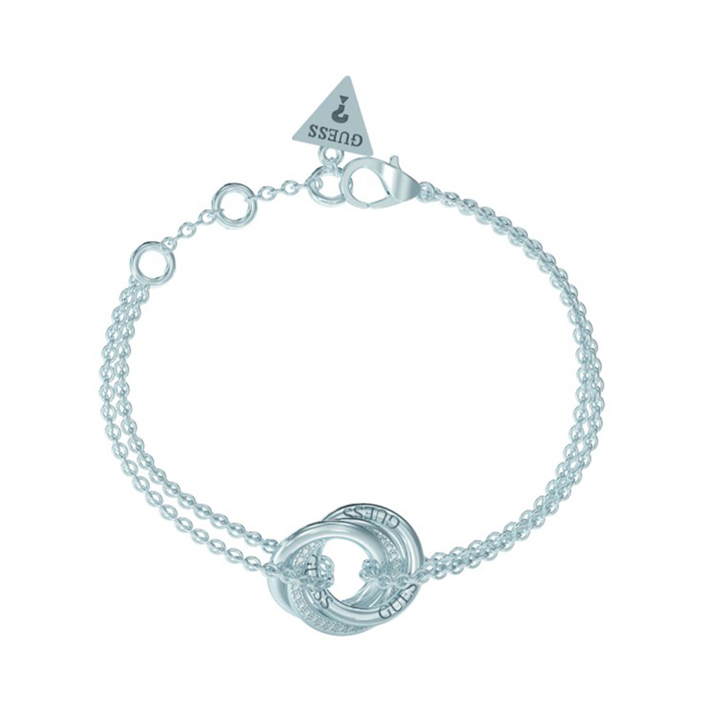 Picture of Guess Perfect Silver Crystal Bracelet For Women JUBB04063JWRHS