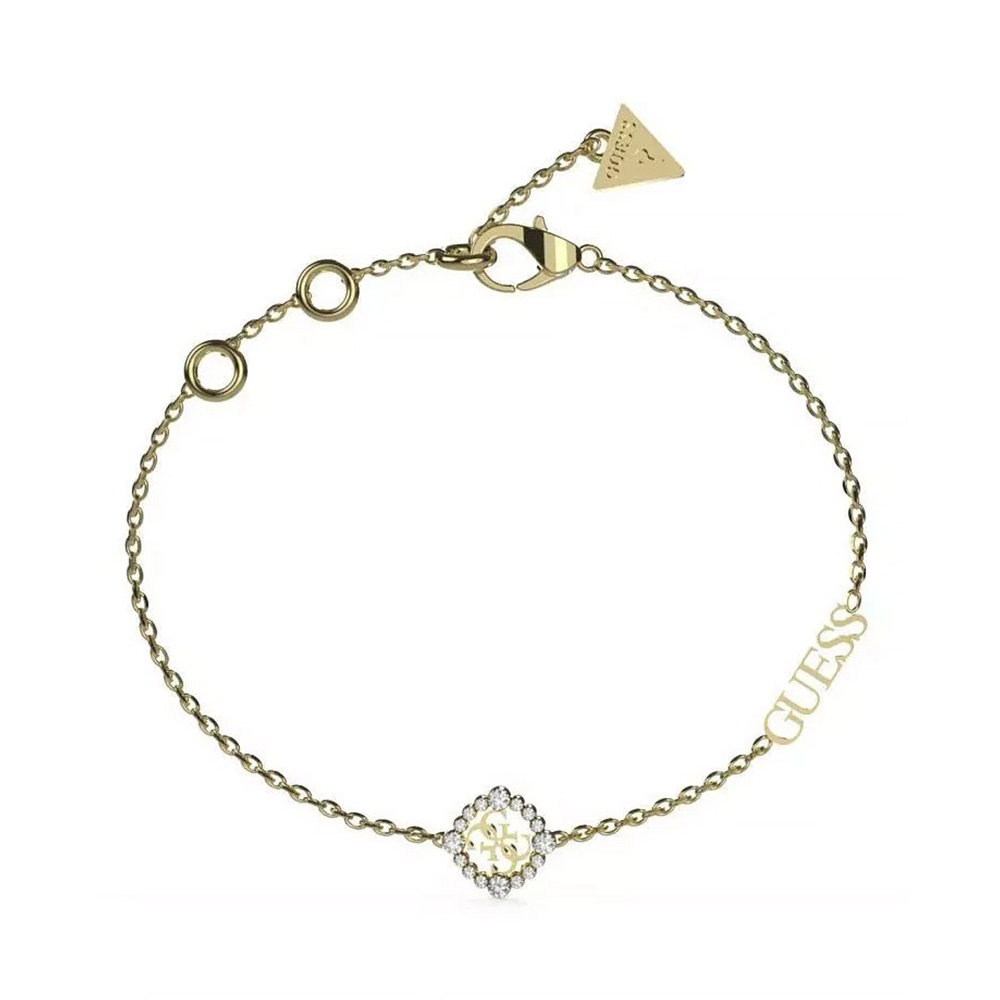 Picture of Guess Tiny Dancer Gold Cubic Zirconia Bracelet For Women JUBB04644JWYGS