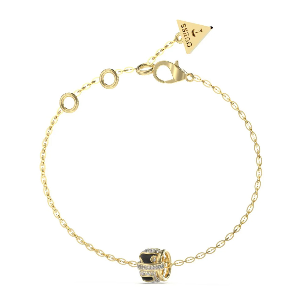 Picture of Guess Fabulous Me Gold Crystal Pendant Bracelet For Women JUBB05192JWYGBKS