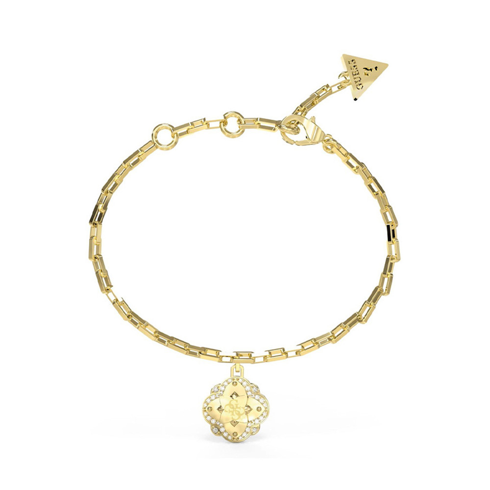 Picture of Guess Wild Flower Gold Circle Bracelet For Women JUBB05509JWYGL
