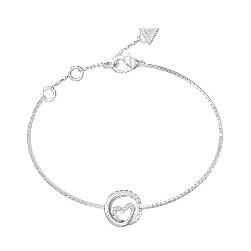 Picture of Guess Silver Stainless Steel Bracelet For Women JUBB05527JWRHL