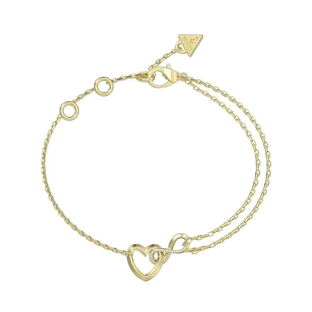 Picture of Guess Iconique Gold Stone Bracelet For Women JUBB05531JWYGL