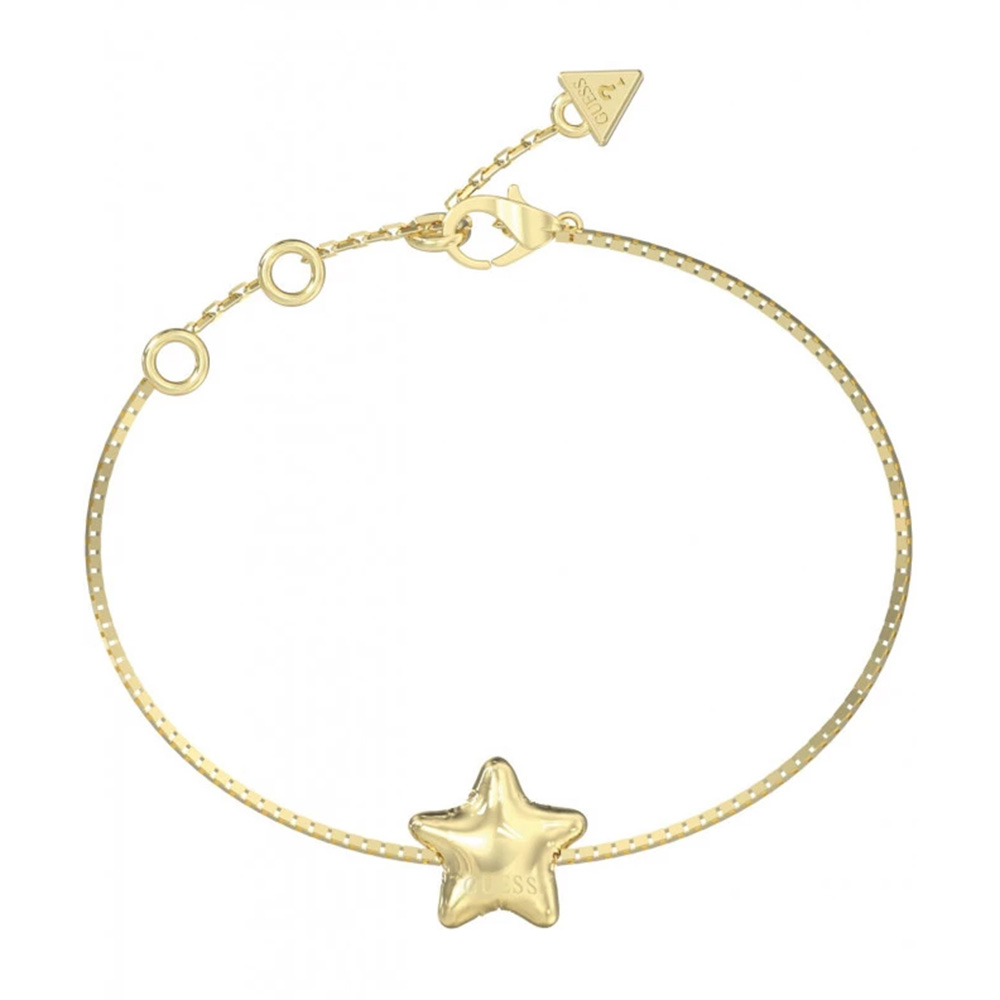 Picture of Guess Gold Symbol Charm Bracelet For Women JUBB05546JWYGL